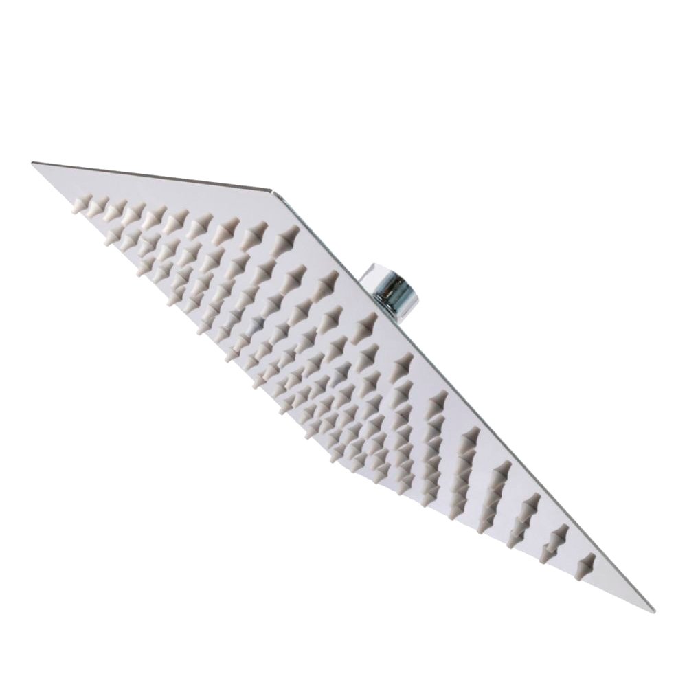 REGADERA DELGADA CUADRADA 8"X8" ACERO INOX. RUGO