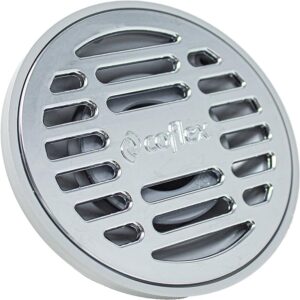 Coladera Universar Redonda Anti-Olores 2" ABS Resumidero con Rejilla Acabado Cromo PC-151