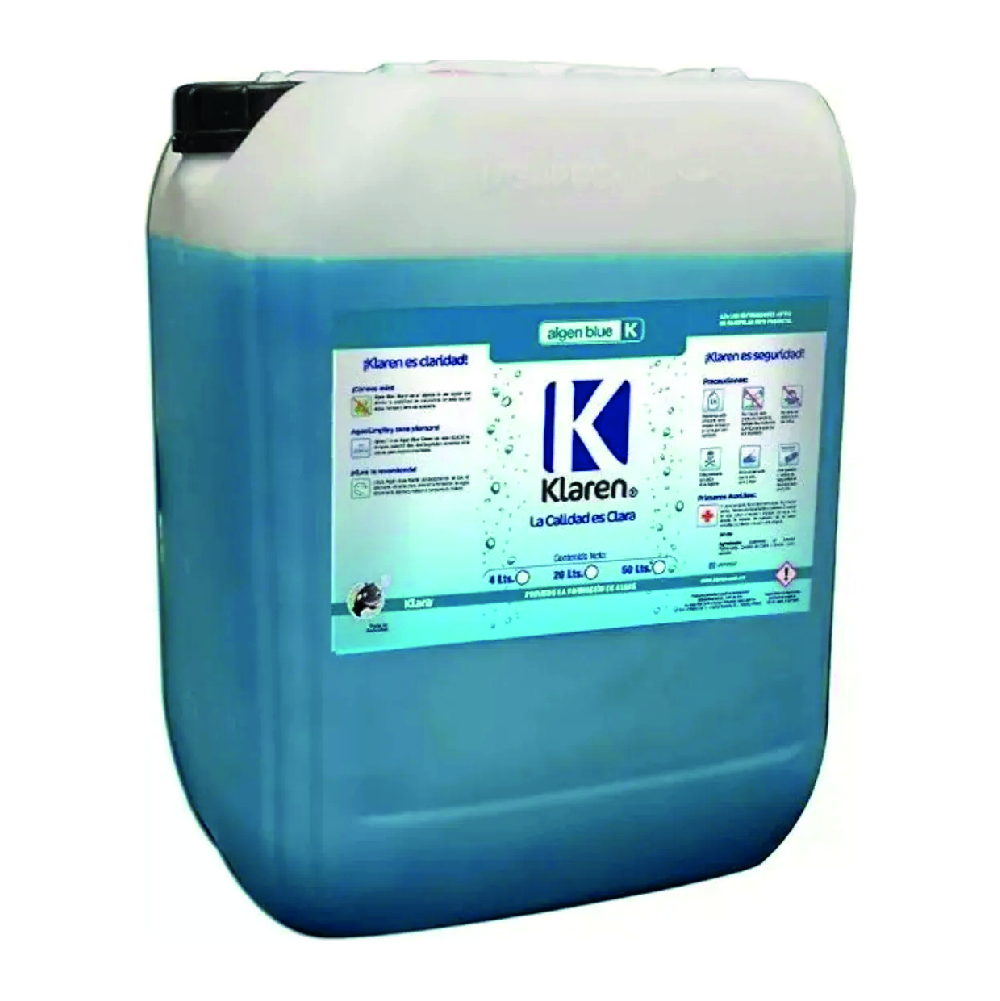 Alguicida Para Albercas Algen Blue Klaren Bidon 20 Litros