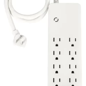 Multicontacto Iusa 8 Entradas C/supresor De Picos Y 2 Usb