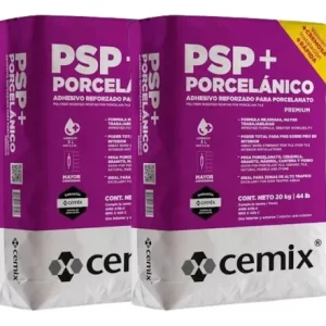 Piso Sobre Piso Adhesivo Cemix Psp Porcelánico Blanco 40kg