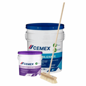 Kit Impermeabilizante Cemex 19 L + Sellador 3.8 L con Cepillo Gratis