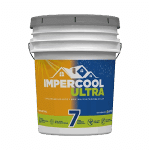 Impermeabilizante Acrílico Impercool Fibratado 7 Años Blanco